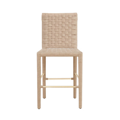 product image for Basketweave Pattern Counter Stool With Stretcher By Bd Studio Ii Burbank Cs 1 94