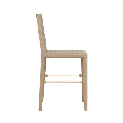 product image for Basketweave Pattern Counter Stool With Stretcher By Bd Studio Ii Burbank Cs 3 56