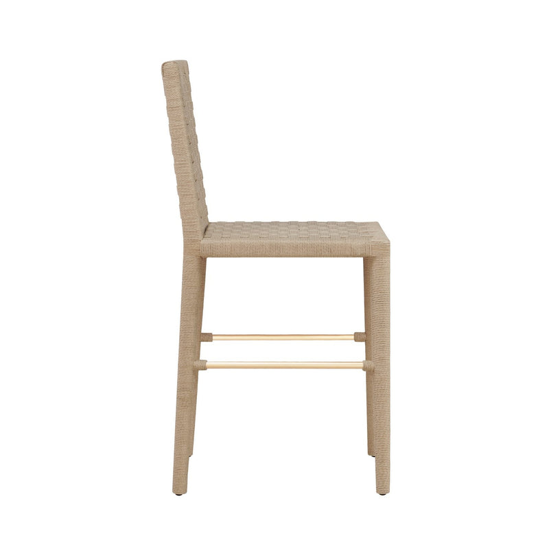 media image for Basketweave Pattern Counter Stool With Stretcher By Bd Studio Ii Burbank Cs 3 211