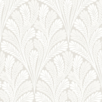 product image of Shell Damask Wallpaper in Natural/Pearl from Damask Resource Library by York Wallcoverings 536