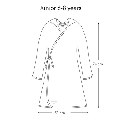 product image for big waffle junior bathrobe in multiple colors design by the organic company 9 14