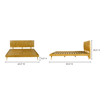 product image for o2 bed queen brown by bd la mhc bz 1021 24 12 36