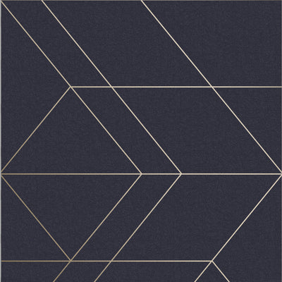 product image of sample balance wallpaper in navy and gold from the exclusives collection by graham brown 1 549