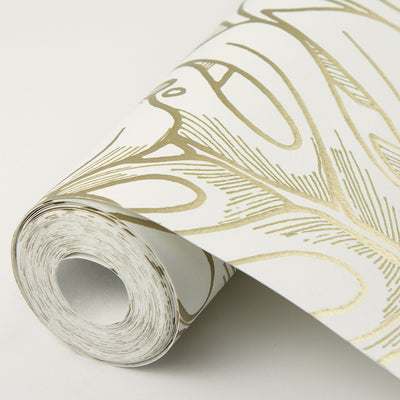 product image for Botanical Wallpaper in Gold from the Scott Living Collection by Brewster Home Fashions 7