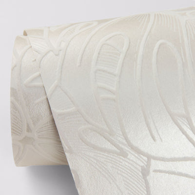 product image for Balboa Botanical Wallpaper in White from the Scott Living Collection by Brewster Home Fashions 55