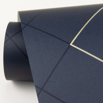 product image for Ballard Geometric Wallpaper in Indigo from the Scott Living Collection by Brewster Home Fashions 93