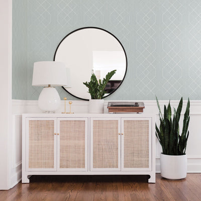 product image for Ballard Geometric Wallpaper in Light Blue from the Scott Living Collection by Brewster Home Fashions 12