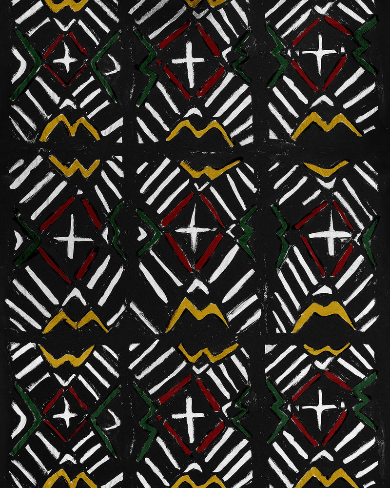 media image for Bamana Wallpaper in Black from the Wallpaper Compendium Collection by Mind the Gap 28