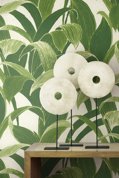 product image of sample banana groves peel and stick wallpaper in green by nextwall 1 549