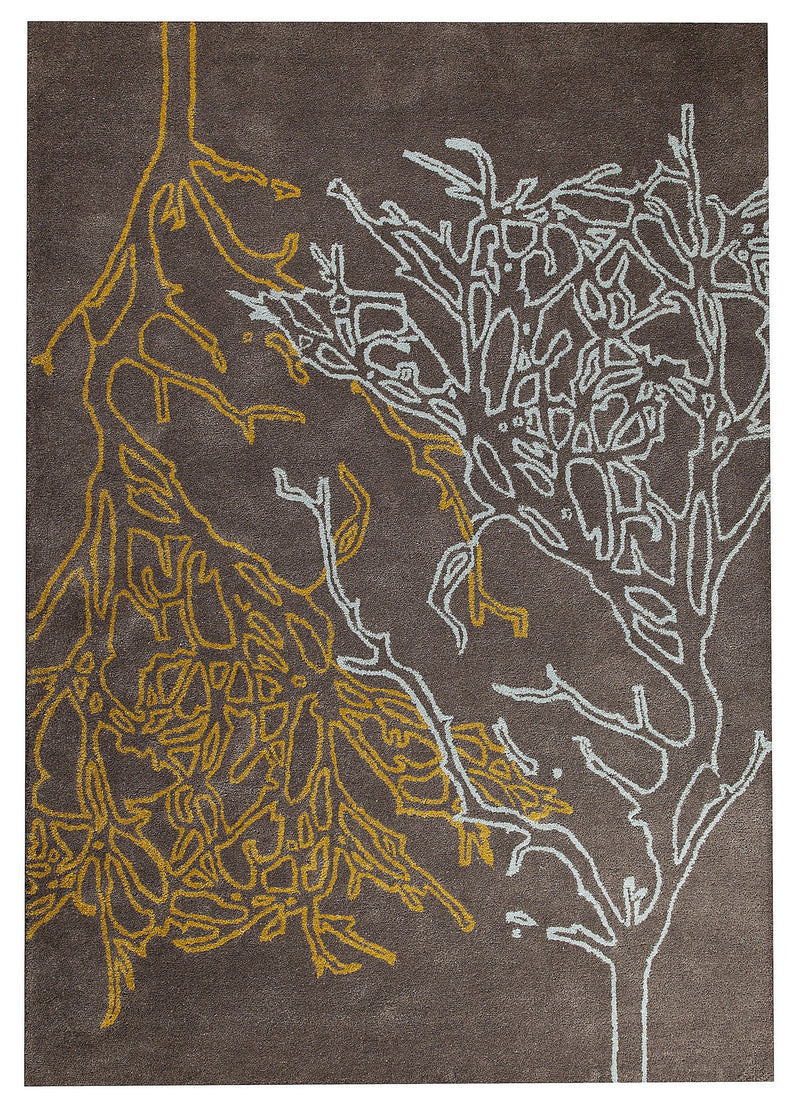media image for Bandon Collection Hand Tufted Wool and Viscose Area Rug in Grey design by Mat the Basics 219
