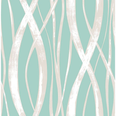 product image of Barbados Wallpaper in Aqua from the Tortuga Collection by Seabrook Wallcoverings 563