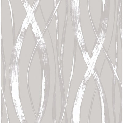 product image of Barbados Wallpaper in Silver and Grey from the Tortuga Collection by Seabrook Wallcoverings 560
