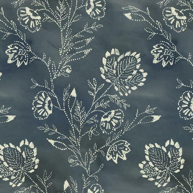 media image for sample barbier wallpaper in blue by christiane lemieux for york wallcoverings 1 248