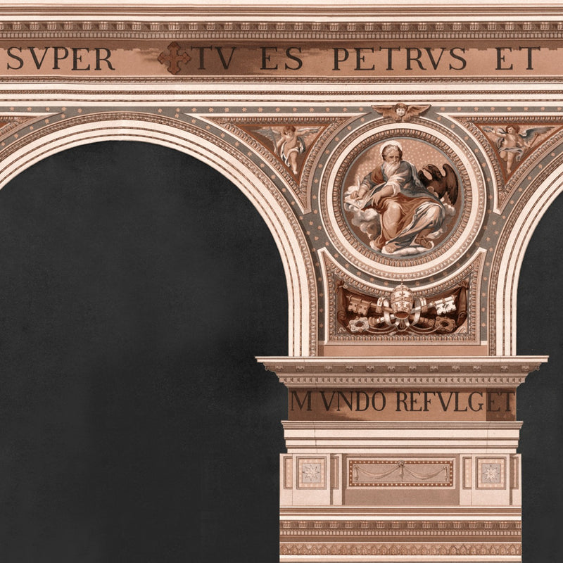 media image for Basilique Wallpaper in Copper from the Histoire de L& 218