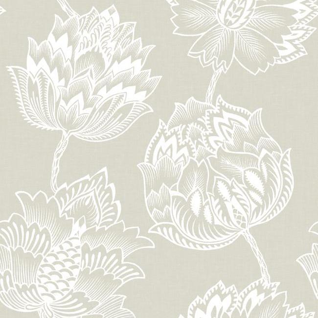 media image for sample batik jacobean peel stick wallpaper in beige by roommates for york wallcoverings 1 274