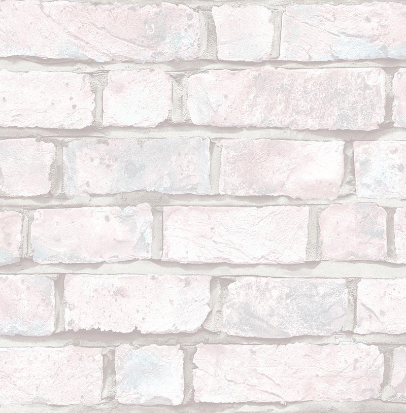 media image for sample battersea brick wallpaper in grey and pink from the transition collection by mayflower 1 236