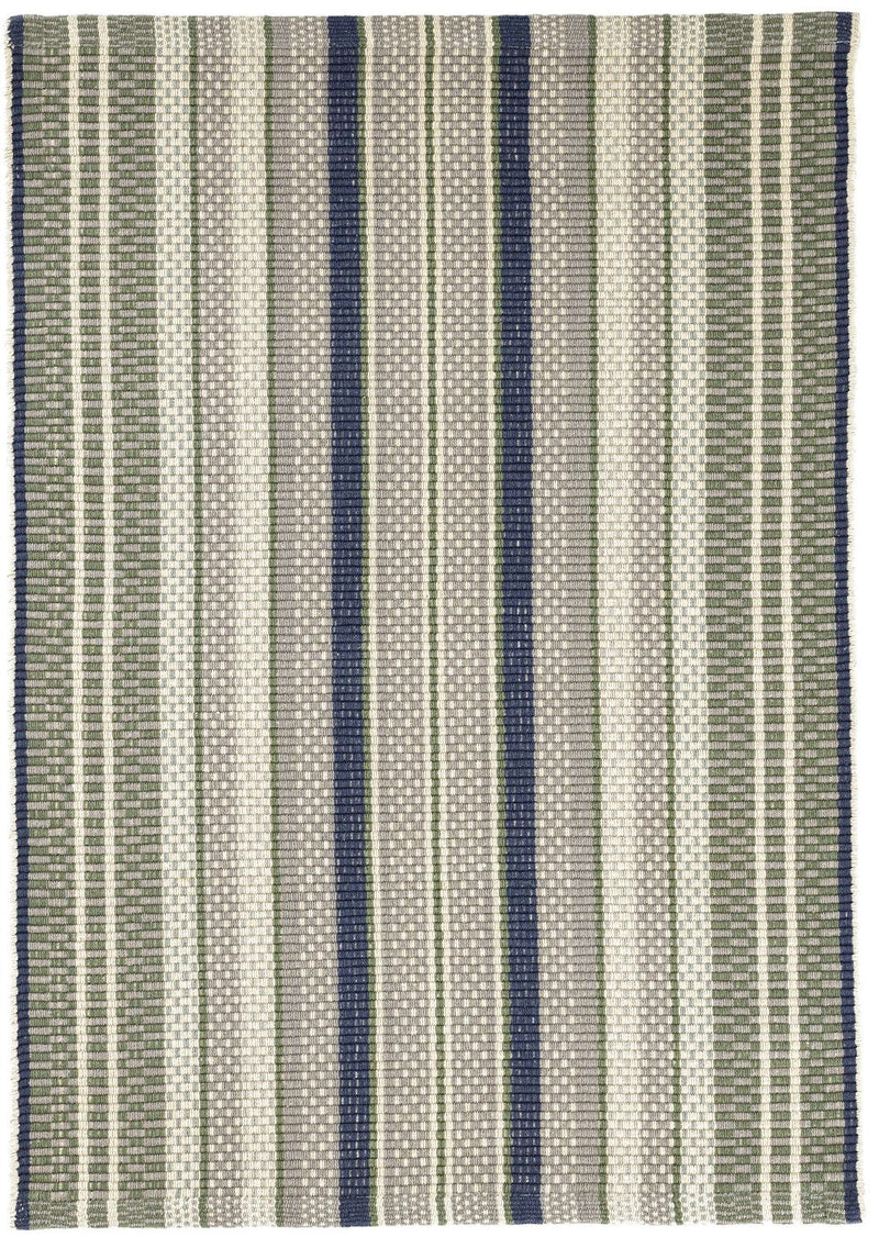 media image for bay stripe woven cotton rug by annie selke da1675 1014 1 216