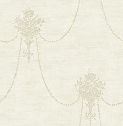 product image of Beaded Bouquet Wallpaper in Camel from the Vintage Home 2 Collection by Wallquest 512