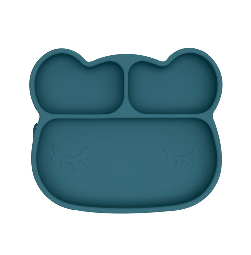 media image for bear stickie plate blue dusk by we might be tiny 1 267