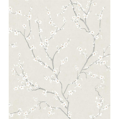 product image of sample beige cherry blossom peel stick wallpaper by roommates for york wallcoverings 1 578