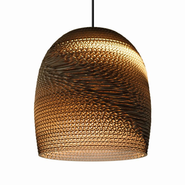 media image for Bell Scraplight Pendant Natural in Various Sizes 260