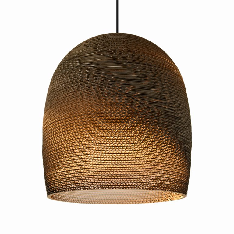 media image for Bell Scraplight Pendant Natural in Various Sizes 210