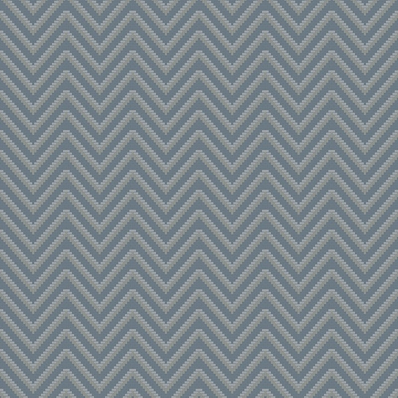 media image for sample bellona textured chevron wallpaper in blue and metallic by bd wall 1 212