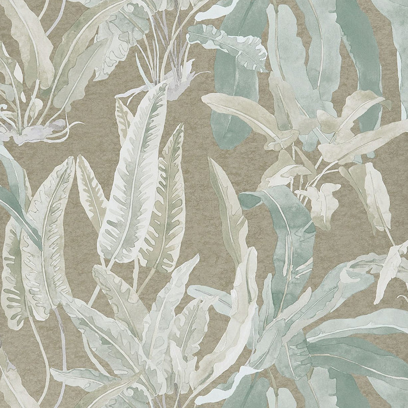 media image for sample benmore wallpaper in eau de nil and gilver from the ashdown collection by nina campbell for osborne little 1 274