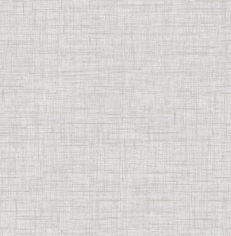 media image for Bermuda Linen Stringcloth Wallpaper in Daydream Grey and Ivory from the Boho Rhapsody Collection by Seabrook Wallcoverings 259