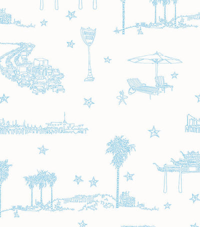 product image of sample best coast wallpaper in ocean blue and white by sandy white for cavern home 1 527