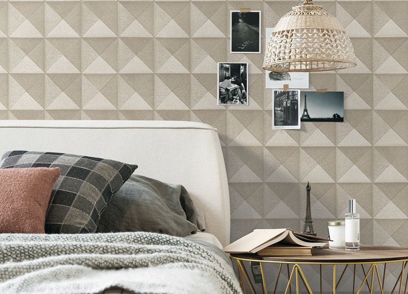 Shop Bethany Textured 3D Effect Wallpaper in Silver by BD Wall | Burke