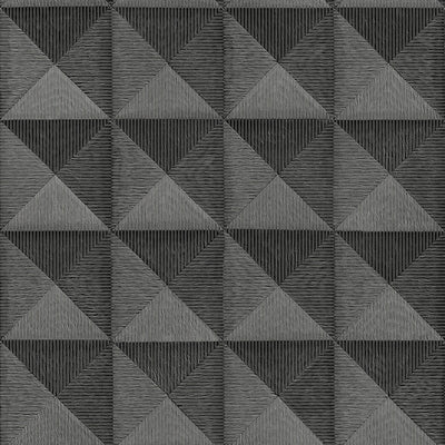 product image for Bethany Textured 3D Effect Wallpaper in Metallic Charcoal by BD Wall 34
