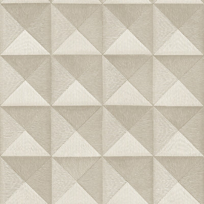 product image for Bethany Textured 3D Effect Wallpaper in Metallic Cream by BD Wall 7