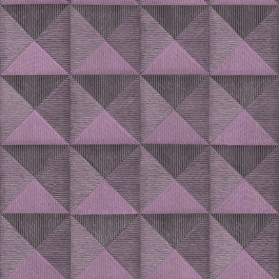 product image for Bethany Textured 3D Effect Wallpaper in Metallic Purple by BD Wall 10