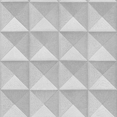 product image for Bethany Textured 3D Effect Wallpaper in Silver by BD Wall 80