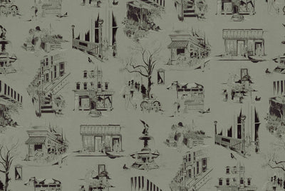 product image for Bettie Toile Wallpaper in Tile Green 76