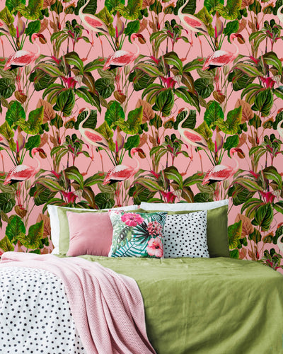 product image for Beverly Hills Wallpaper in Pink from the Palm Springs Collection by Mind the Gap 41