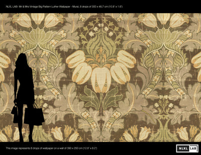 product image for Big Pattern Luther Wall Mural by Mr. and Mrs. Vintage for NLXL 60