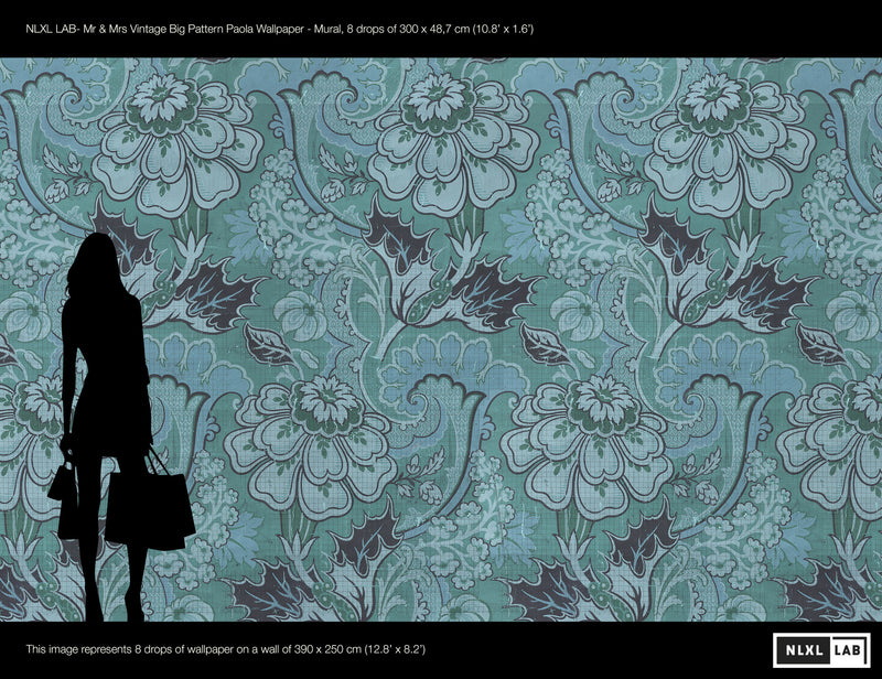 media image for Big Pattern Paola Wall Mural by Mr. and Mrs. Vintage for NLXL 271