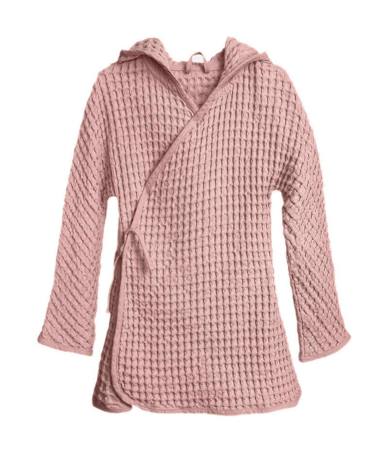 media image for big waffle junior bathrobe in multiple colors design by the organic company 3 293