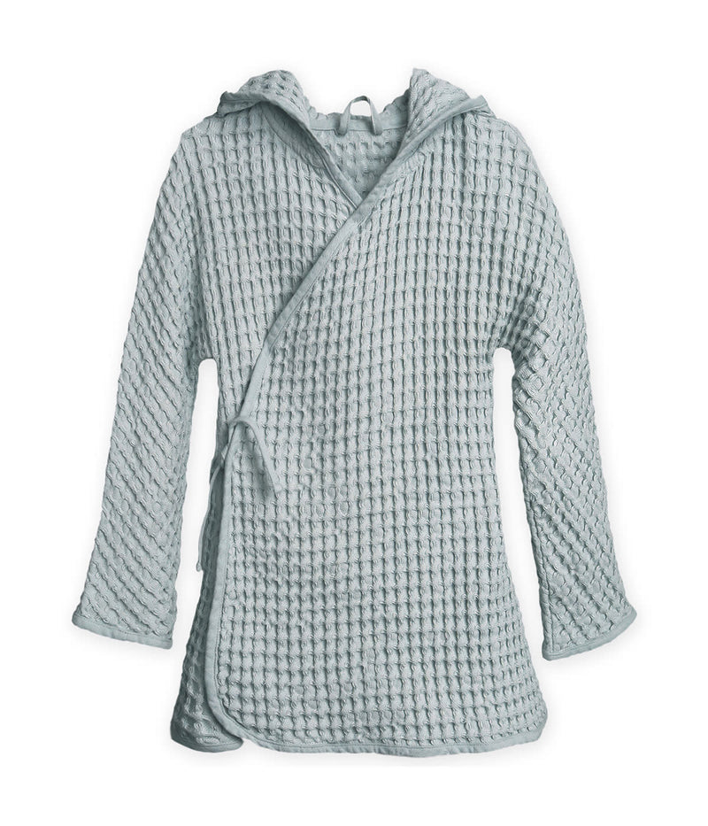 media image for big waffle junior bathrobe in multiple colors design by the organic company 2 296