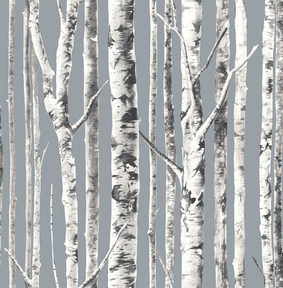 product image for Birch Wallpaper in Silver and Grey from the Solaris Collection by Mayflower Wallpaper 81