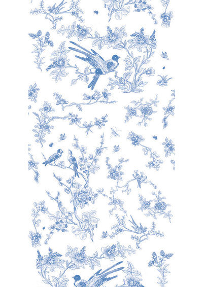 product image for Birds & Blossom Wallpaper in Blue by KEK Amsterdam 68