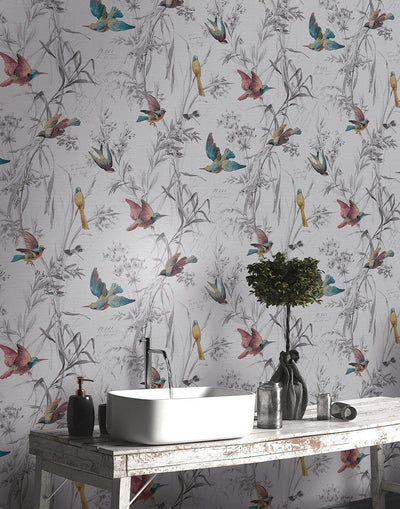 product image for Birds Of Paradise Wallpaper from the Sanctuary Collection by Mayflower Wallpaper 50