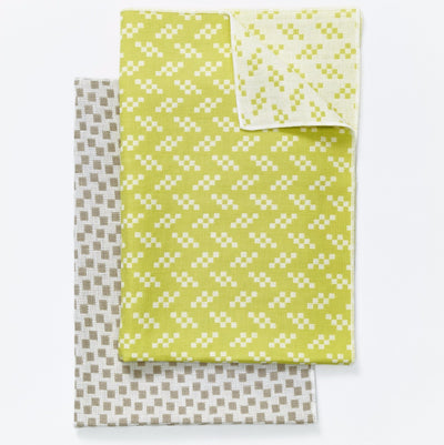 product image for Set of 2 Bitmap Textiles Color Tea Towels in Bits & Static design by Areaware 21