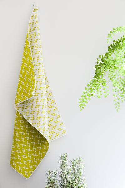 product image for Set of 2 Bitmap Textiles Color Tea Towels in Bits & Static design by Areaware 1