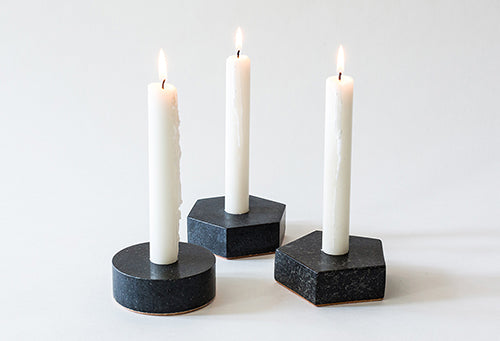 media image for Marble Candle Holder in Various Colors & Shapes design by Fort Standard 262