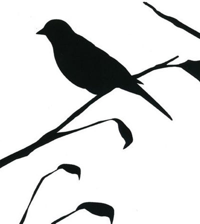 product image of sample blackbird wallpaper in white design by cavern home 1 520