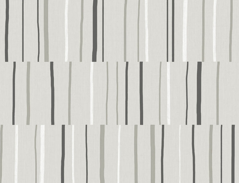 media image for Block Lines Wallpaper in Warm Stone from the Living With Art Collection by Seabrook Wallcoverings 241