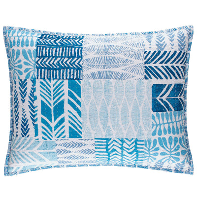 product image for Block Print Patchwork Blue Bedding 44